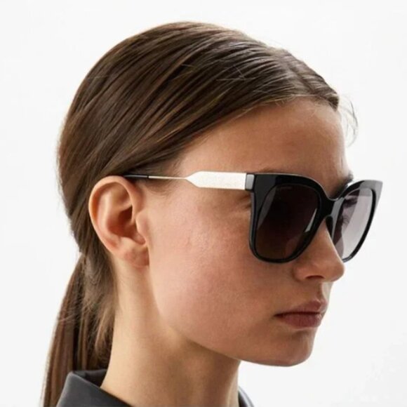 NEW BE4328 3001/11 WOMEN’S SUNGLASSES BURBERRY B 4328 BLACK EYEWEAR BURBERRY - Picture 2 of 13